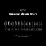 Apres Gel X™ Box of 600pcs / 420pcs 2.0 Sculpted Stiletto Tips