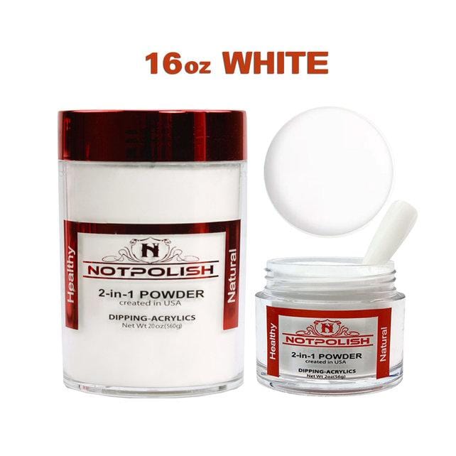 NOTPOLISH 2 In 1 Powder OG 02 White