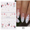 JNBS 5D Embossed Nail Sticker (Choose your style)