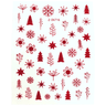 JNBS Nail Sticker Red Christmas