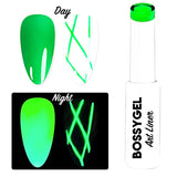 BOSSY Gel Art Liner Glow In The Dark 09 Neon Emerald Green