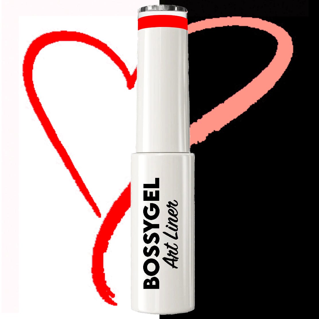 BOSSY Gel Art Liner Glow In The Dark 10 Neon Red