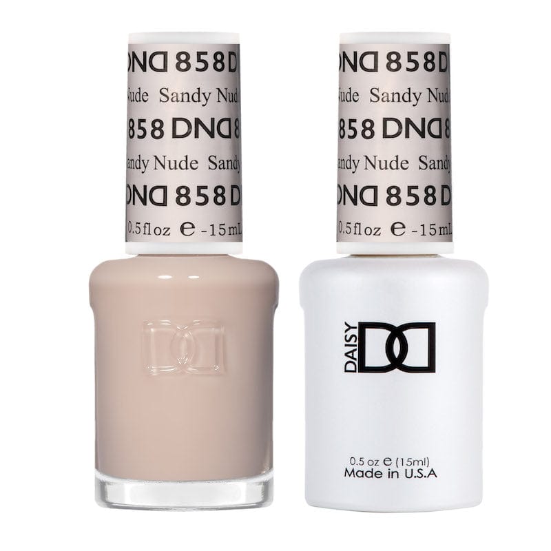 DND Duo Gel Matching Color 858 Sandy Nude