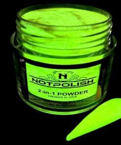 NOTPOLISH 2-in-1 Powder (Glow In The Dark) - G06 Brilliant Ballers - Jessica Nail & Beauty Supply - Canada Nail Beauty Supply - Glow In The Dark