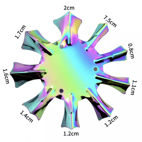 JNBS Rainbow French Smile Acrylic Cutter 9 Sizes (1pc)