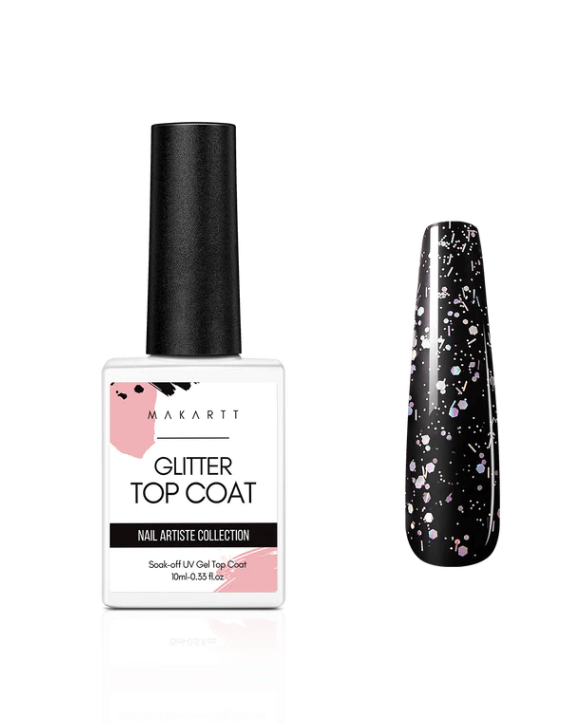 Makartt Iridescent Glitter C1109 Top Coat (10ml)