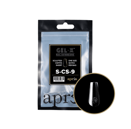 Apres Gel X™ Refill Bags (50pcs) Sculpted Coffin Short Tips