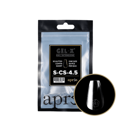 Apres Gel X™ Refill Bags (50pcs) Sculpted Coffin Short Tips