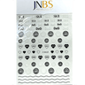 JNBS Designer Nail Sticker Transparent Clear (Choose your style 1)