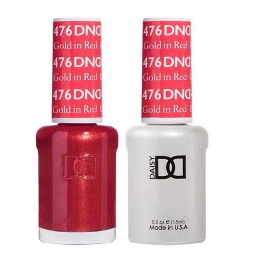 DND Duo Gel Matching Color - 476 Gold In Red - Jessica Nail & Beauty Supply - Canada Nail Beauty Supply - DND DUO