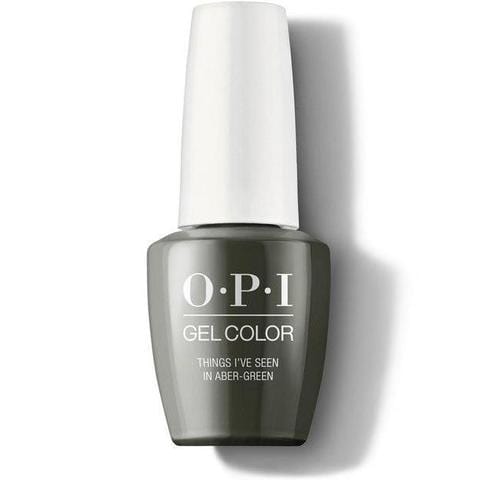 OPI Gel Color GC U15 Things I've Seen in AmberGreen