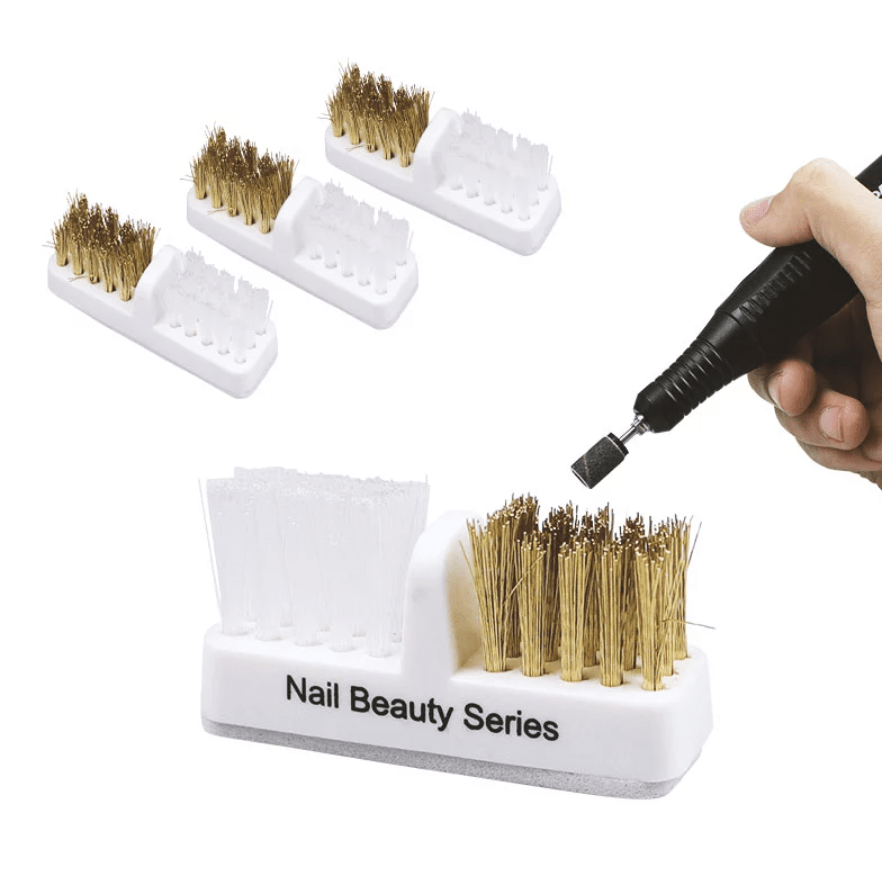 1pc Nail Polisher Head Cleaning Brush Copper Wire Drill Brush Nail