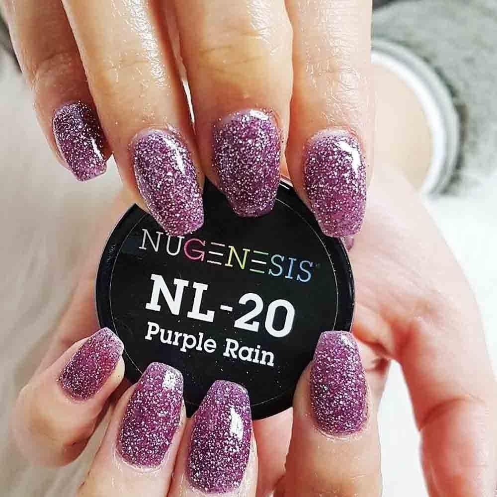 NUGENESIS - Nail Dipping Color Powder 43g NL 20 Purple Rain - Jessica Nail & Beauty Supply - Canada Nail Beauty Supply - NuGenesis POWDER