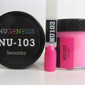 NUGENESIS - Nail Dipping Color Powder 43g NU 103 Senorita - Jessica Nail & Beauty Supply - Canada Nail Beauty Supply - NuGenesis POWDER