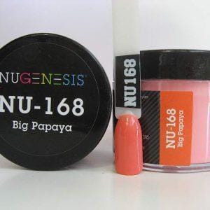 NUGENESIS - Nail Dipping Color Powder 43g NU 168 Big Papaya - Jessica Nail & Beauty Supply - Canada Nail Beauty Supply - NuGenesis POWDER