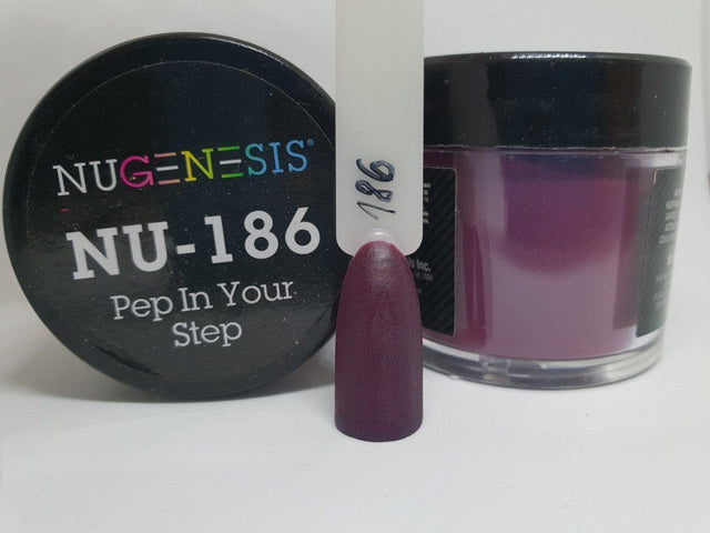 NUGENESIS - Nail Dipping Color Powder 43g NU 186 Pep In Your Step - Jessica Nail & Beauty Supply - Canada Nail Beauty Supply - NuGenesis POWDER