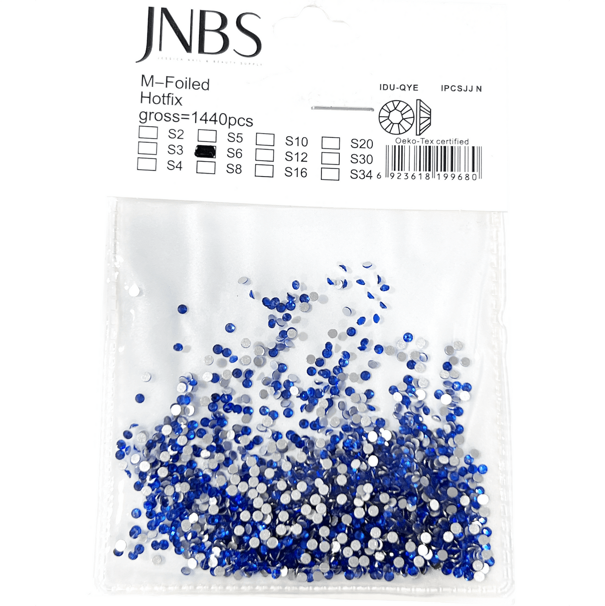 JNBS Round Flatback Rhinestone Royal Blue