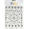 JNBS Designer Nail Sticker Transparent Clear (Choose your style 2)