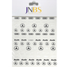 JNBS Designer Nail Sticker Transparent Clear (Choose your style 2)